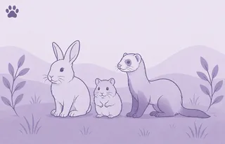 Illustration de la fiche race nac repésentant un dessins de lapin furet et hamster